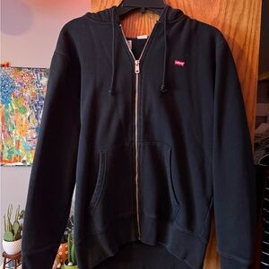 Levi's Black Zip-Up Sweatshirt